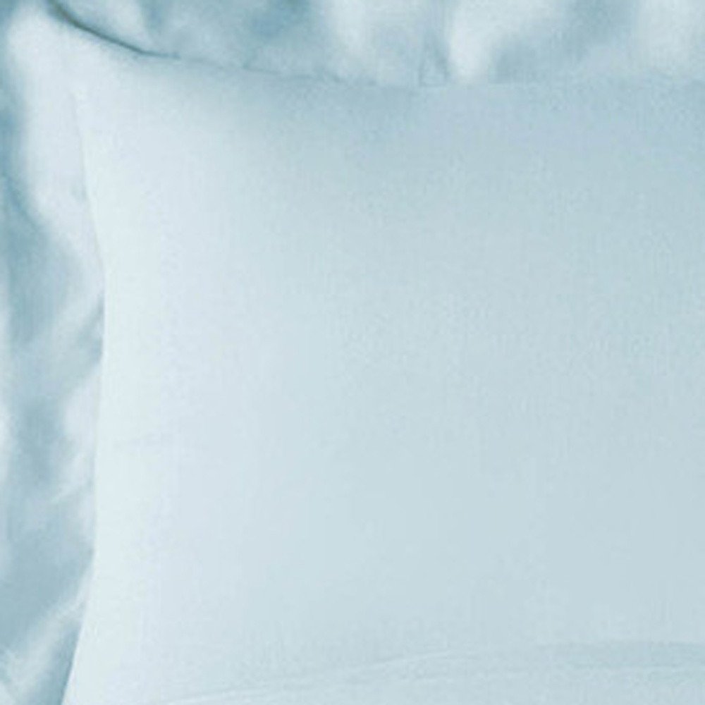 Light Blue King Rayon Washable Duvet Cover Set