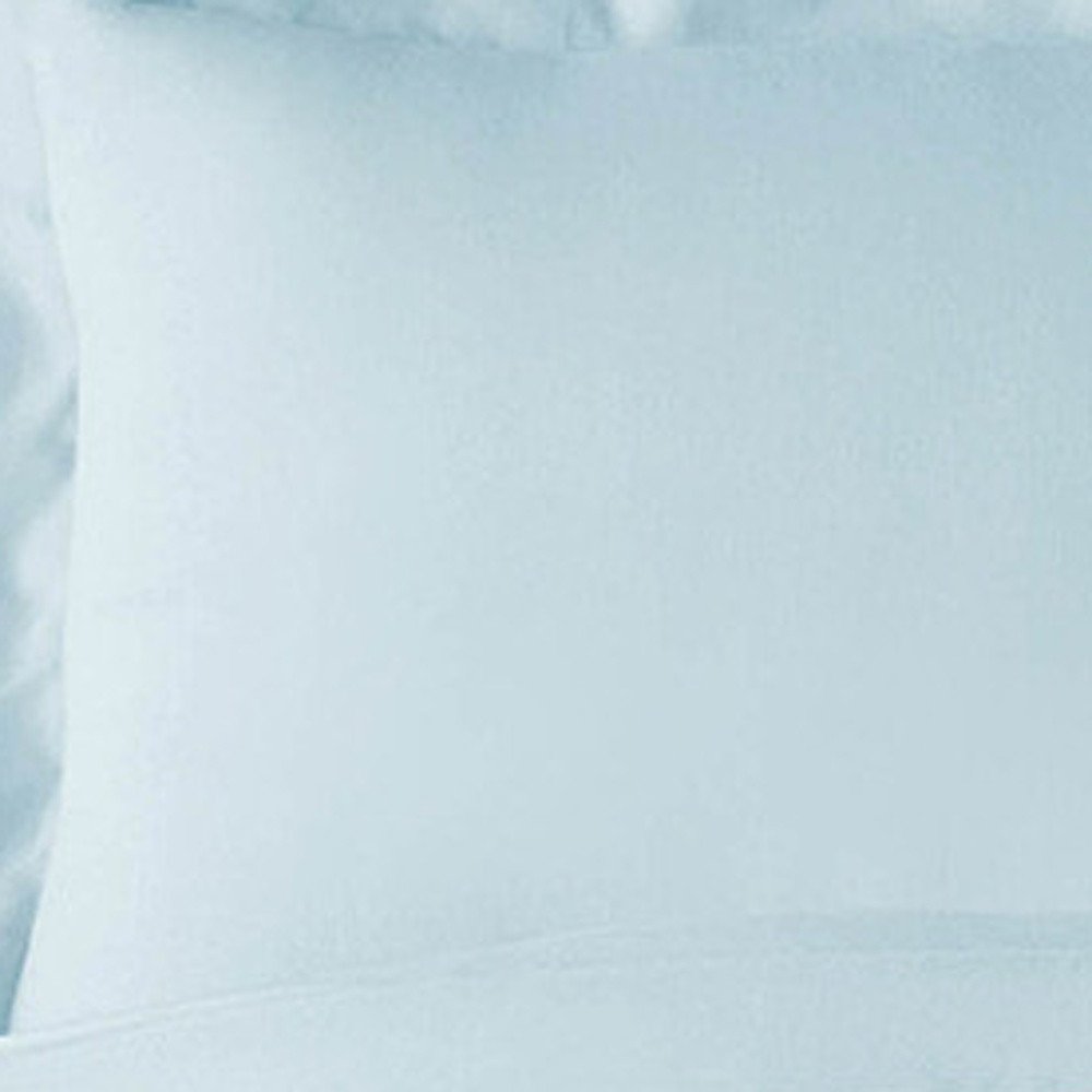 Light Blue King Rayon Washable Duvet Cover Set