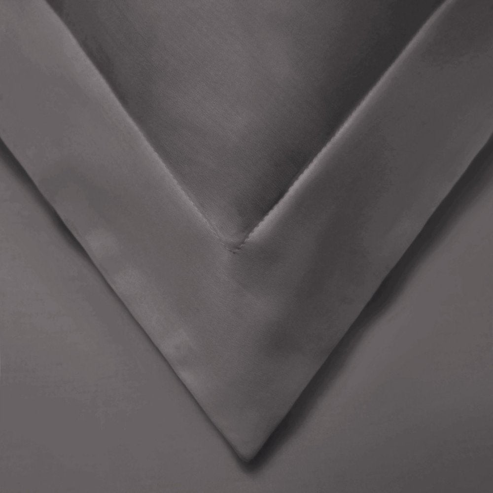 Gray Queen Cotton Blend Washable Duvet Cover Set