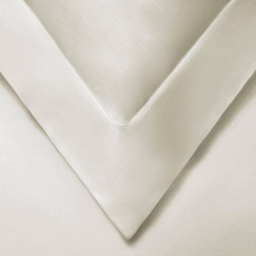 Ivory Queen Cotton Blend Washable Duvet Cover Set