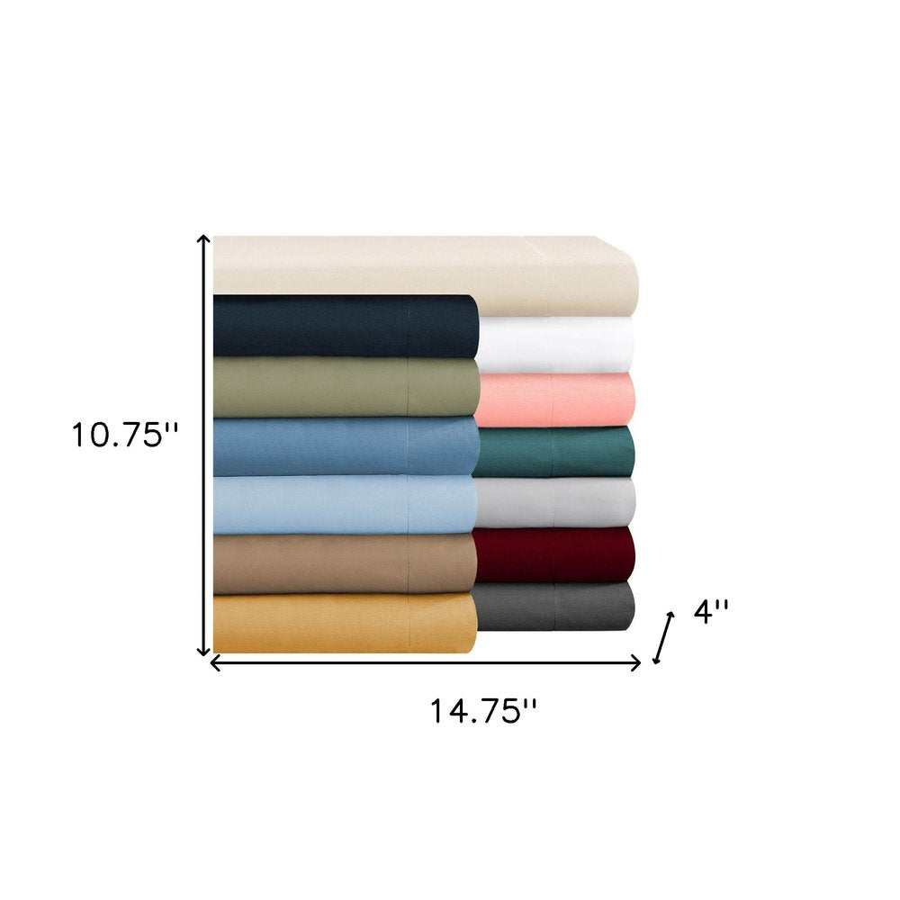 Sea Green King Cotton Blend Washable Duvet Cover Set With Two Shams