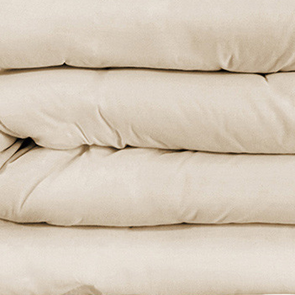 Ivory Queen Cotton Blend 1200 Thread Count Washable Duvet Cover Set