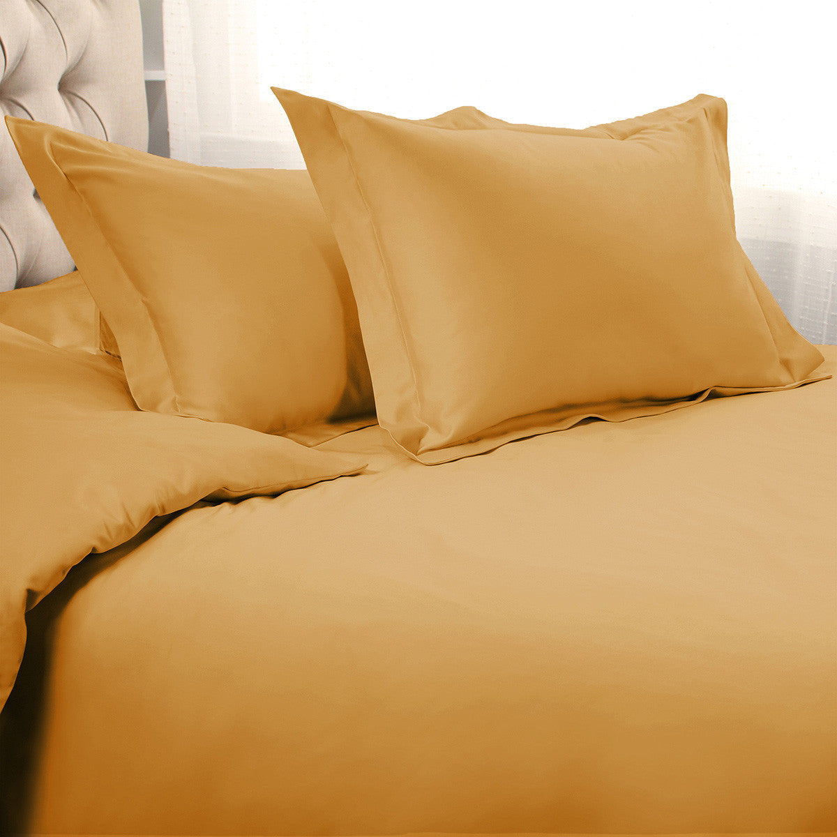 Gold King Cotton Blend 1200 Thread Count Washable Duvet Cover Set