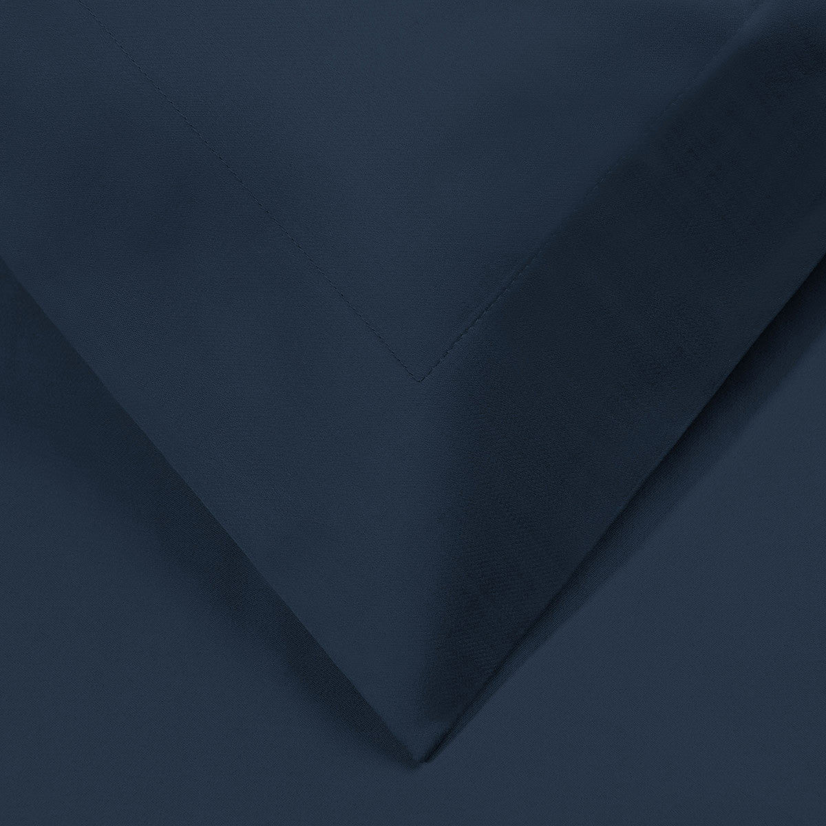 Navy Blue King Cotton Blend 1200 Thread Count Washable Duvet Cover Set