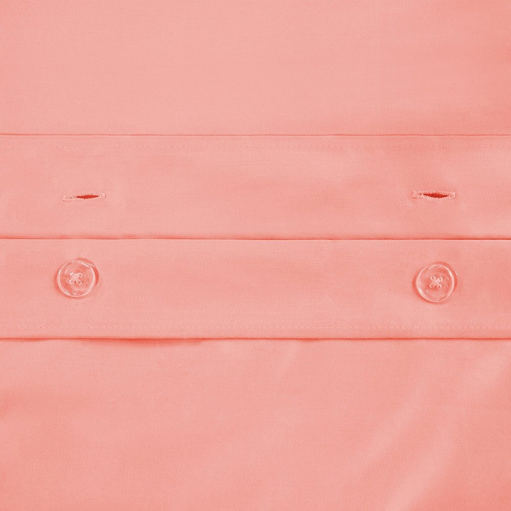 Dusty Rose Queen Cotton Washable Duvet Cover Set