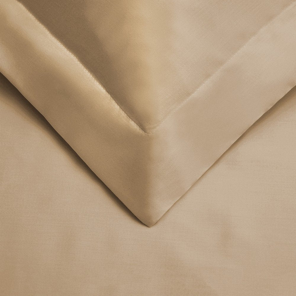 Tan Queen Cotton Washable Duvet Cover Set