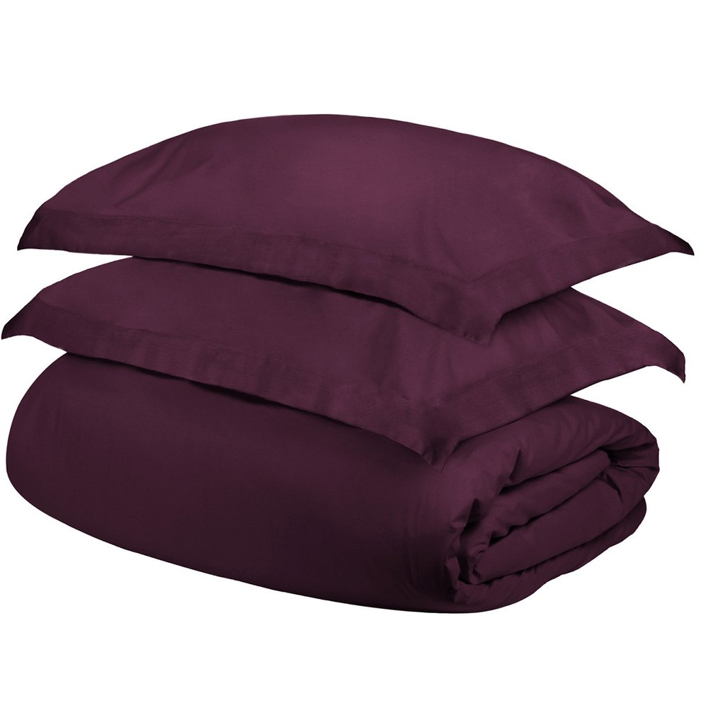 Plum King Cotton Washable Duvet Cover Set