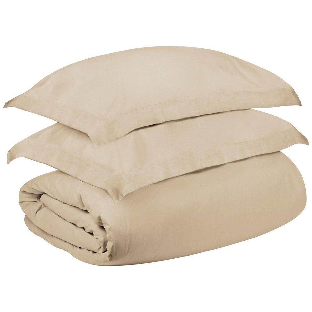 Ivory Twin Cotton Washable Duvet Cover Set