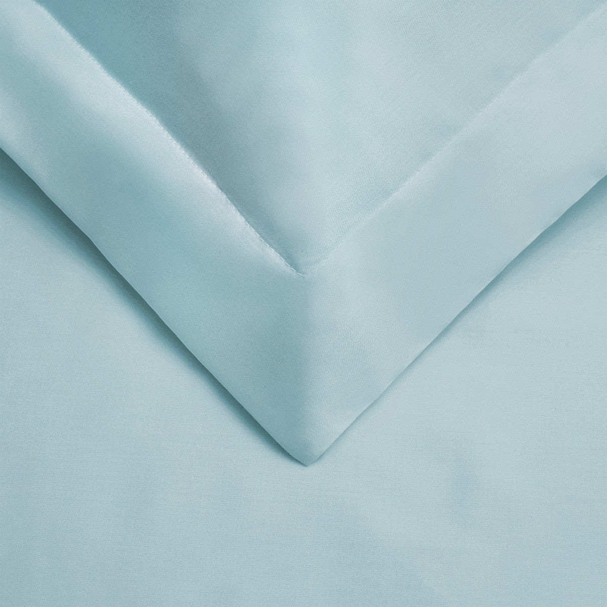 Light Blue Twin Cotton Washable Duvet Cover Set