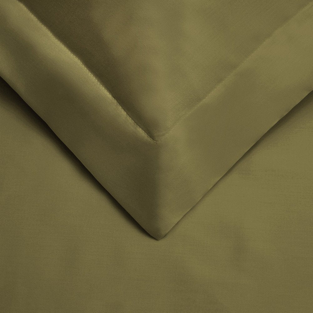 Sage Twin Cotton Blend 400 Thread Count Washable Duvet Cover Set
