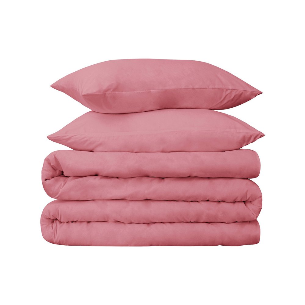 Blush King Cotton Washable Duvet Cover Set