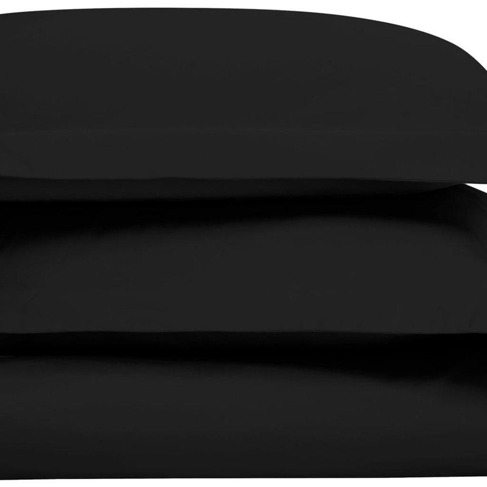 Black King Cotton Washable Duvet Cover Set