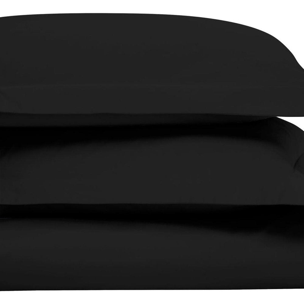 Black King Cotton Washable Duvet Cover Set