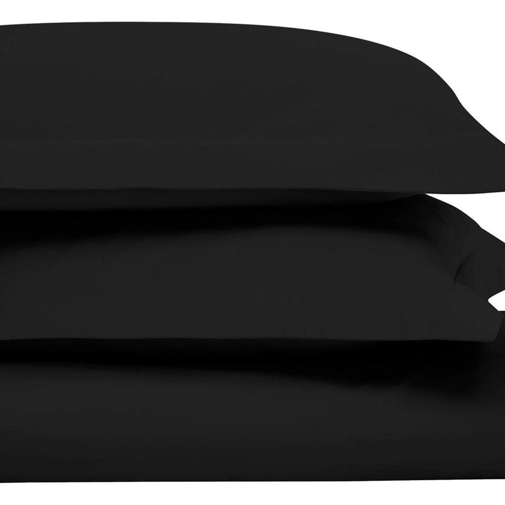 Black King Cotton Washable Duvet Cover Set