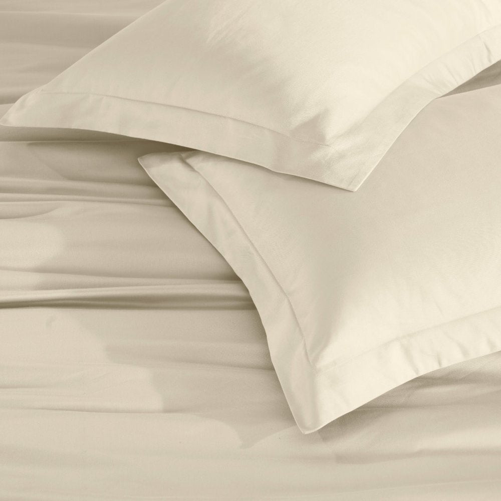 Ivory Twin Cotton Washable Duvet Cover Set
