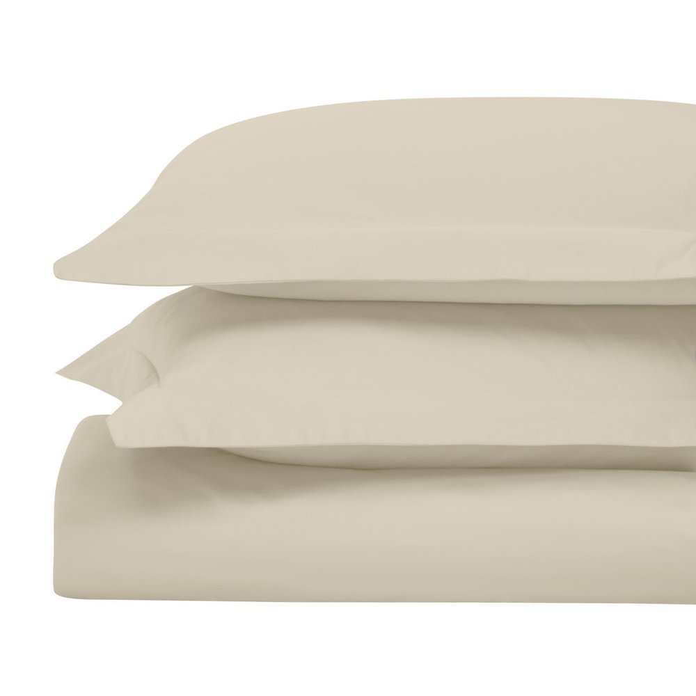 Ivory Twin Cotton Washable Duvet Cover Set