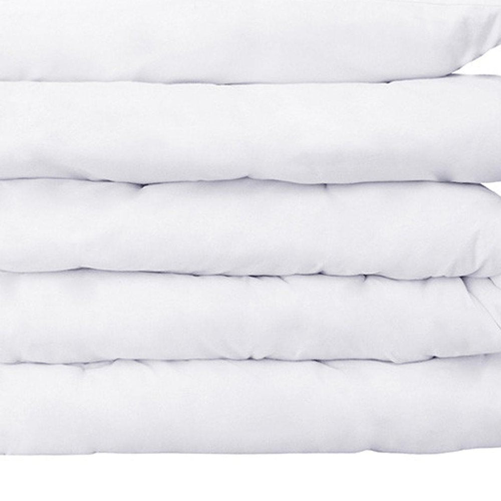 White Twin Cotton Washable Duvet Cover Set