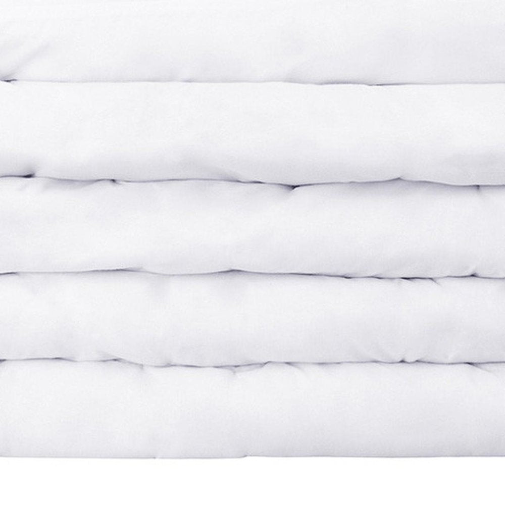 White Twin Cotton Washable Duvet Cover Set