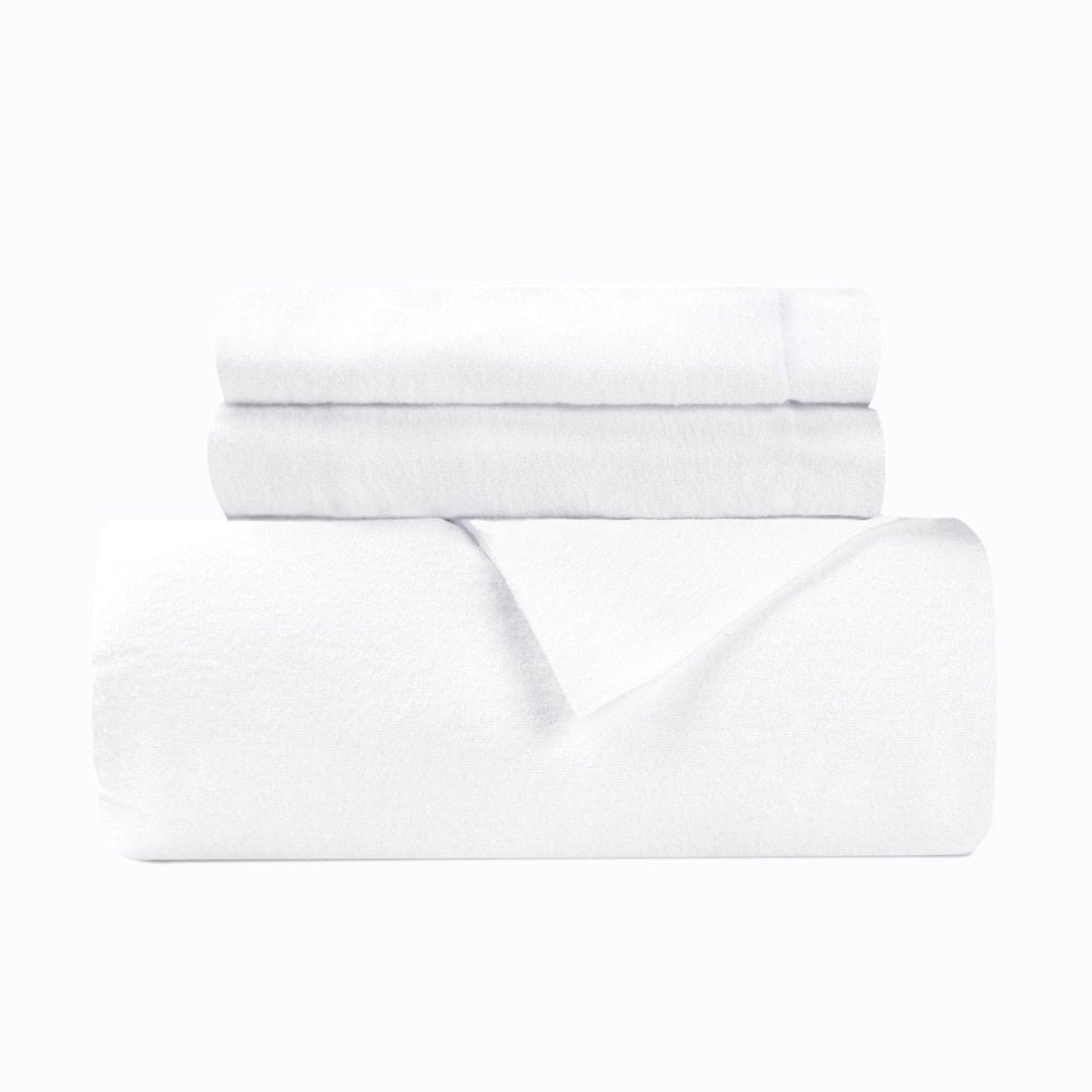 White King Flannel Washable Duvet Cover Set