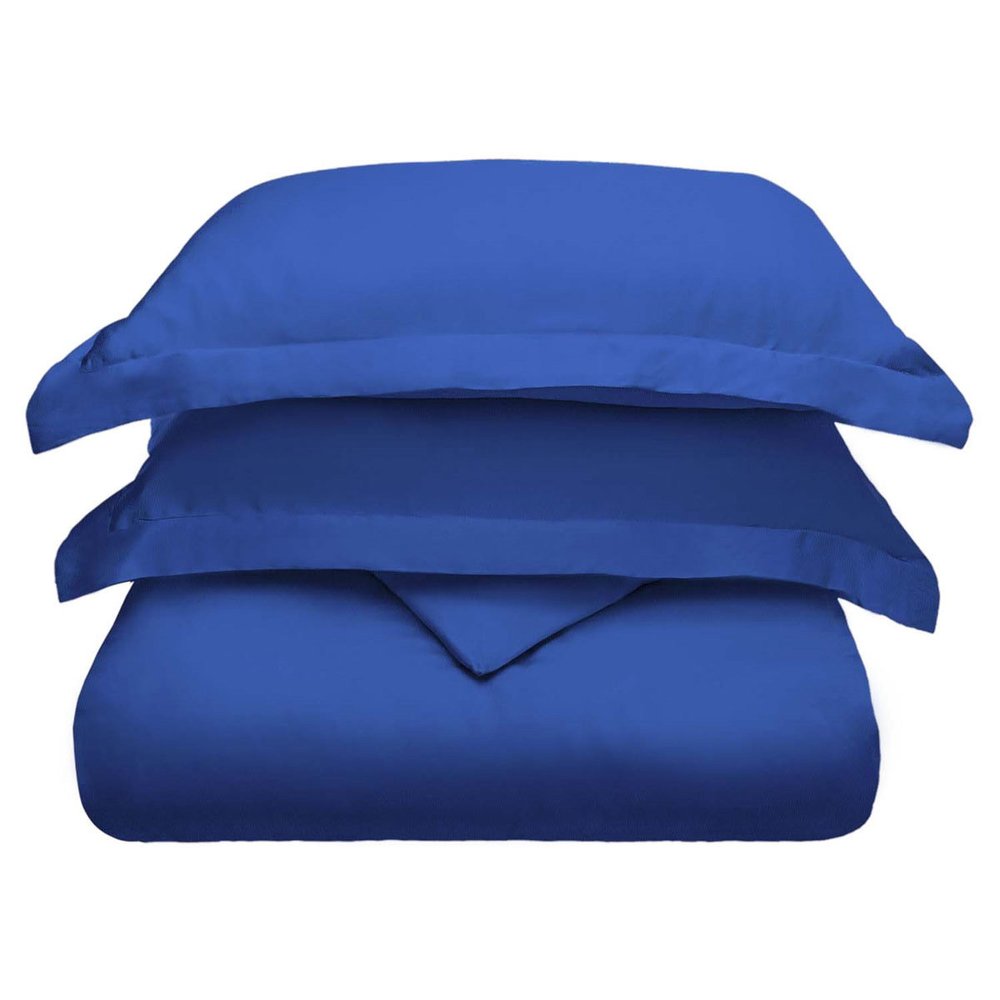 Navy Blue Queen Modal Washable Duvet Cover Set