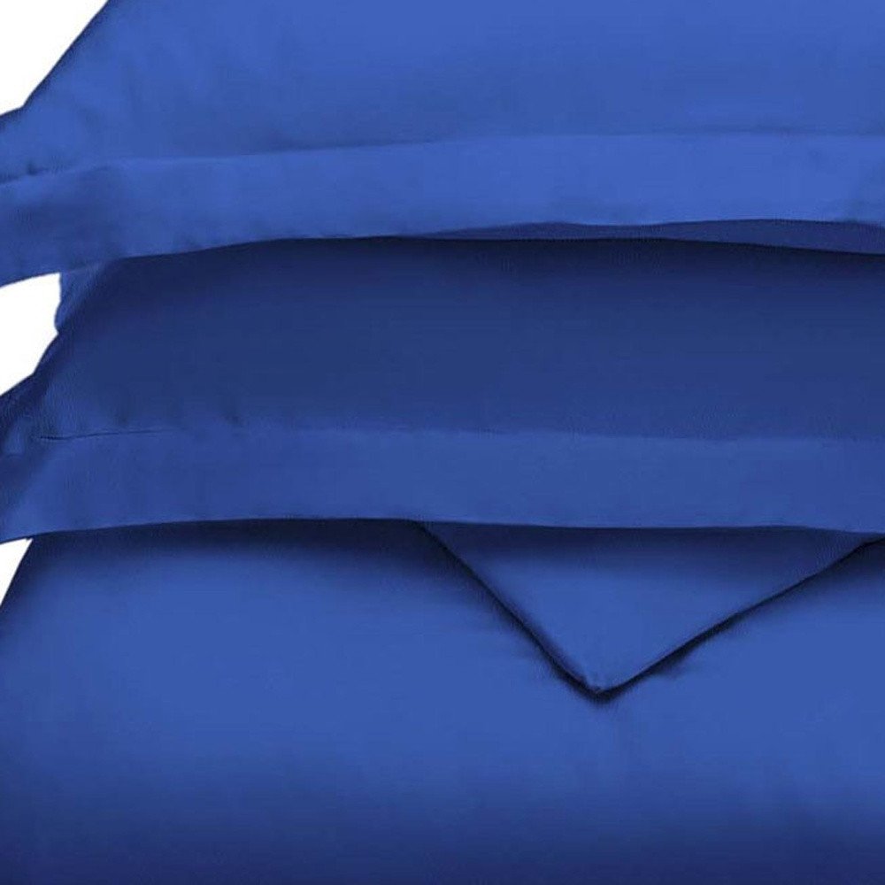Navy Blue Queen Modal Washable Duvet Cover Set