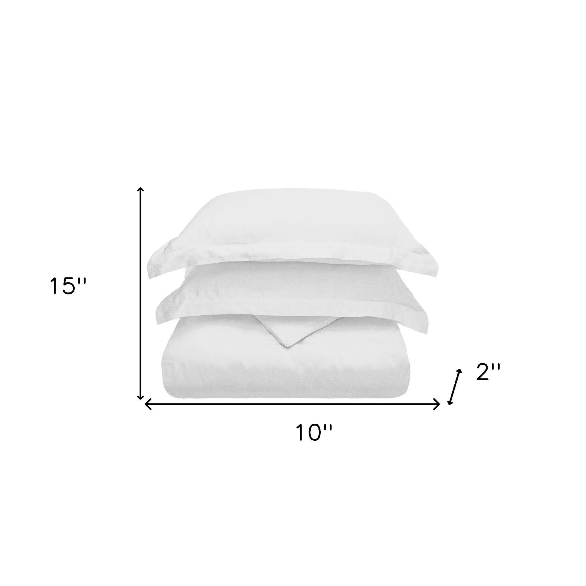 White Queen Cotton Blend 300 Thread Count Washable Duvet Cover Set