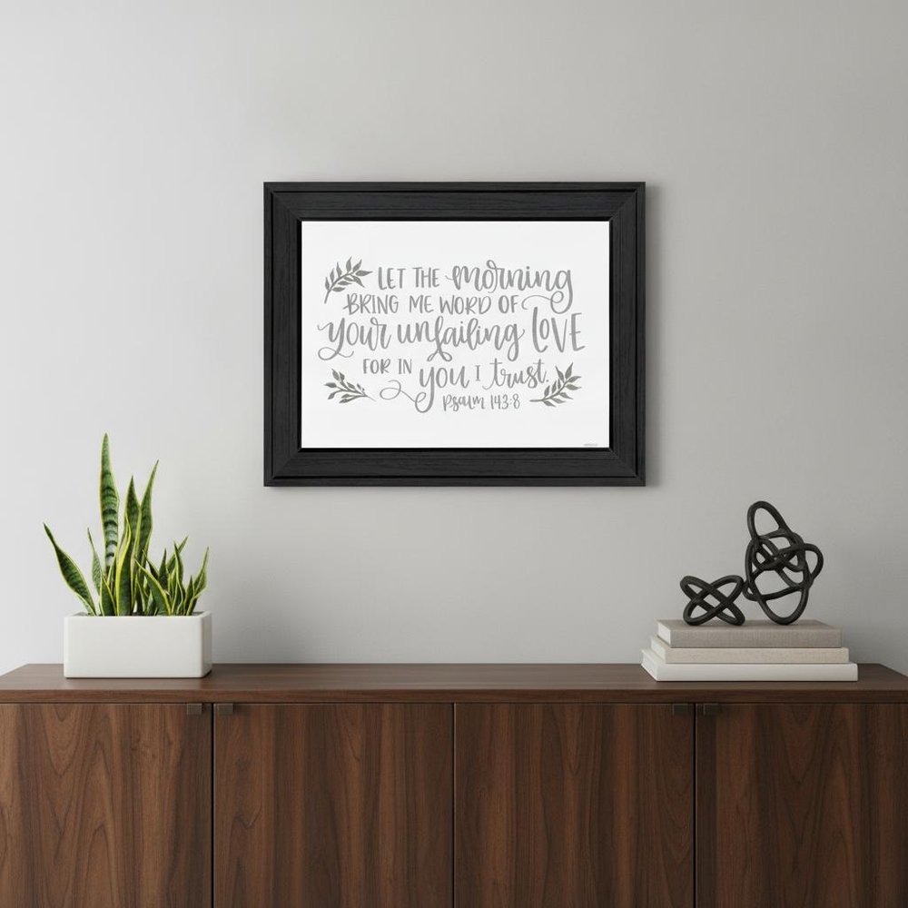 Your Unfailing Love Black Framed Print Wall Art
