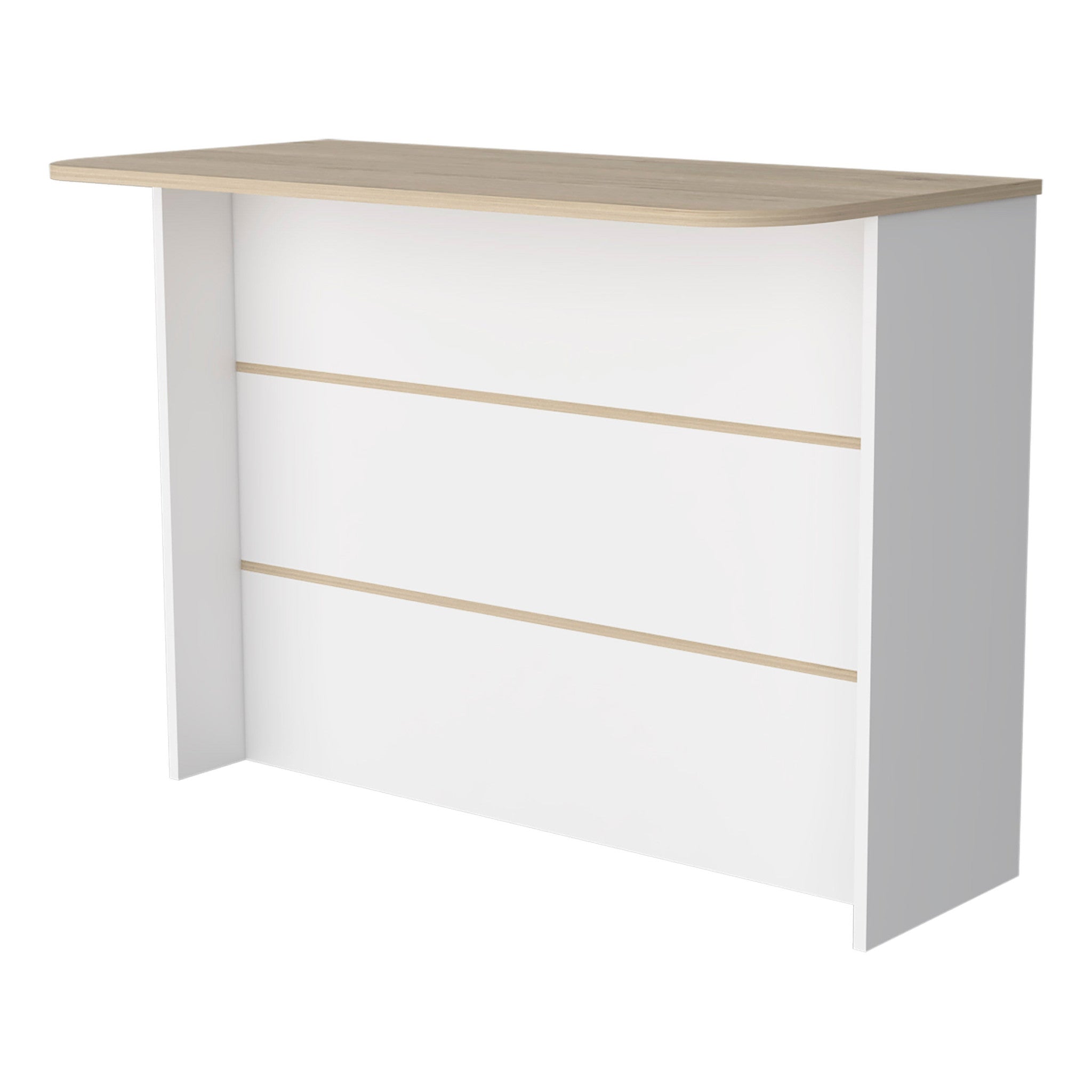 White 47" Kitchen Island With Storage