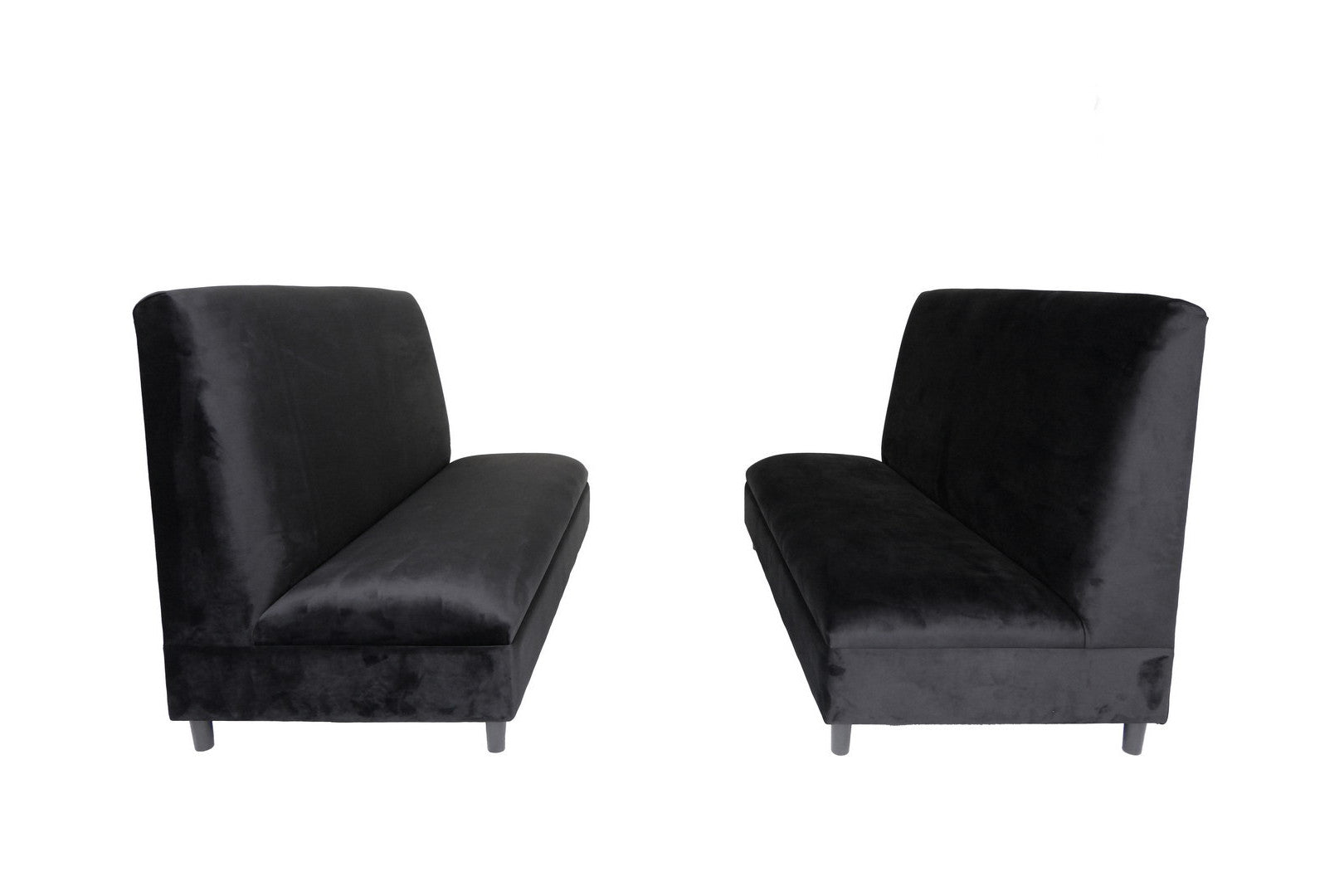 Two Piece Black Seating Set