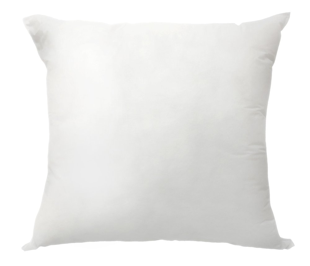18" White Down Throw Pillow Insert