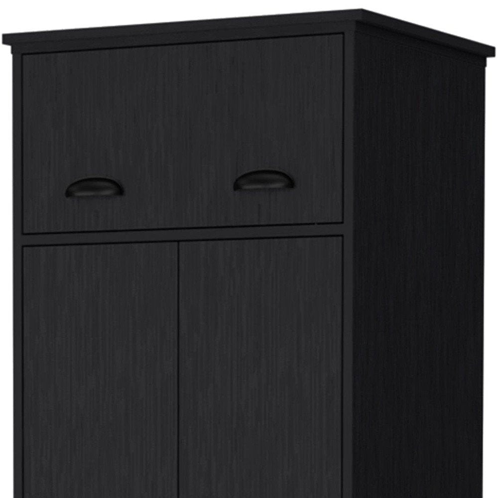 70" White Wood Three Door Single Drawer Combo Dresser