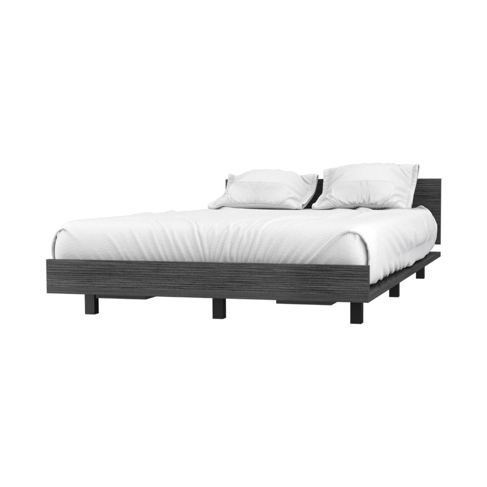 Gray Wood Twin Bed Frame