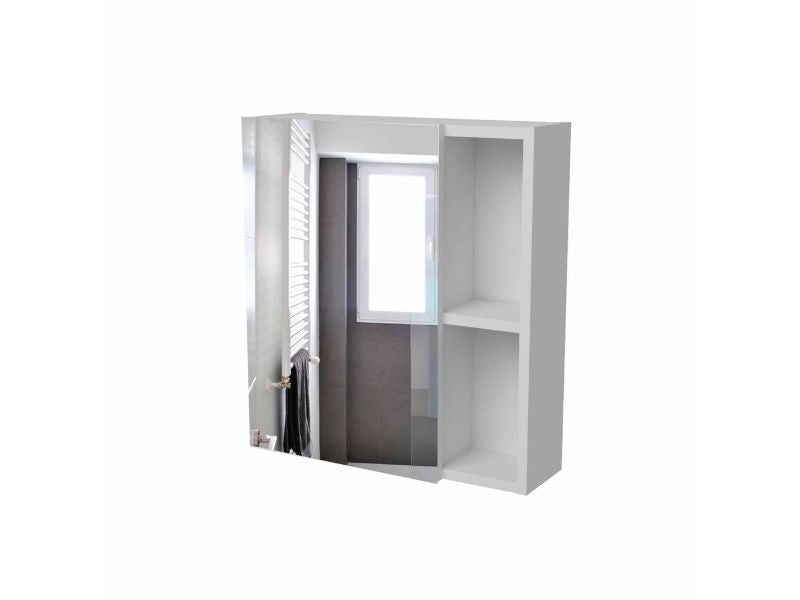 18" White Wall mounted Accent Cabinet With Five Shelves