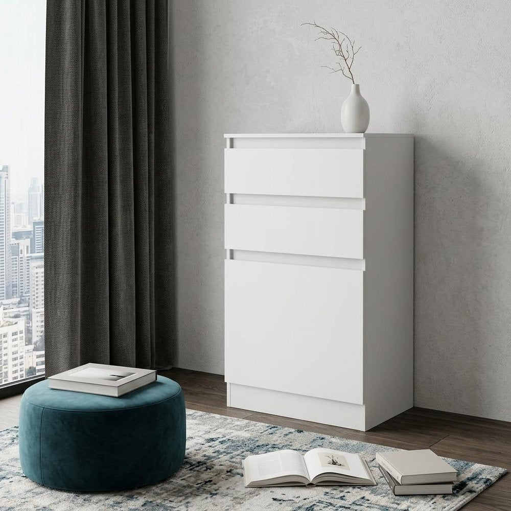 23" White Two Drawer Standard Chest