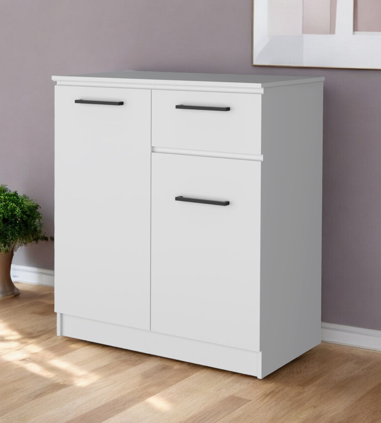 36" White Drawer Combo Dresser