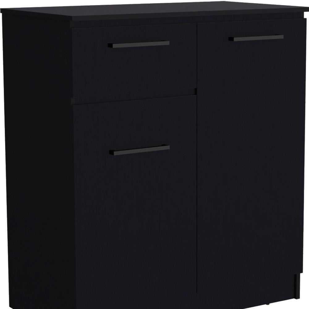 36" Black Drawer Combo Dresser