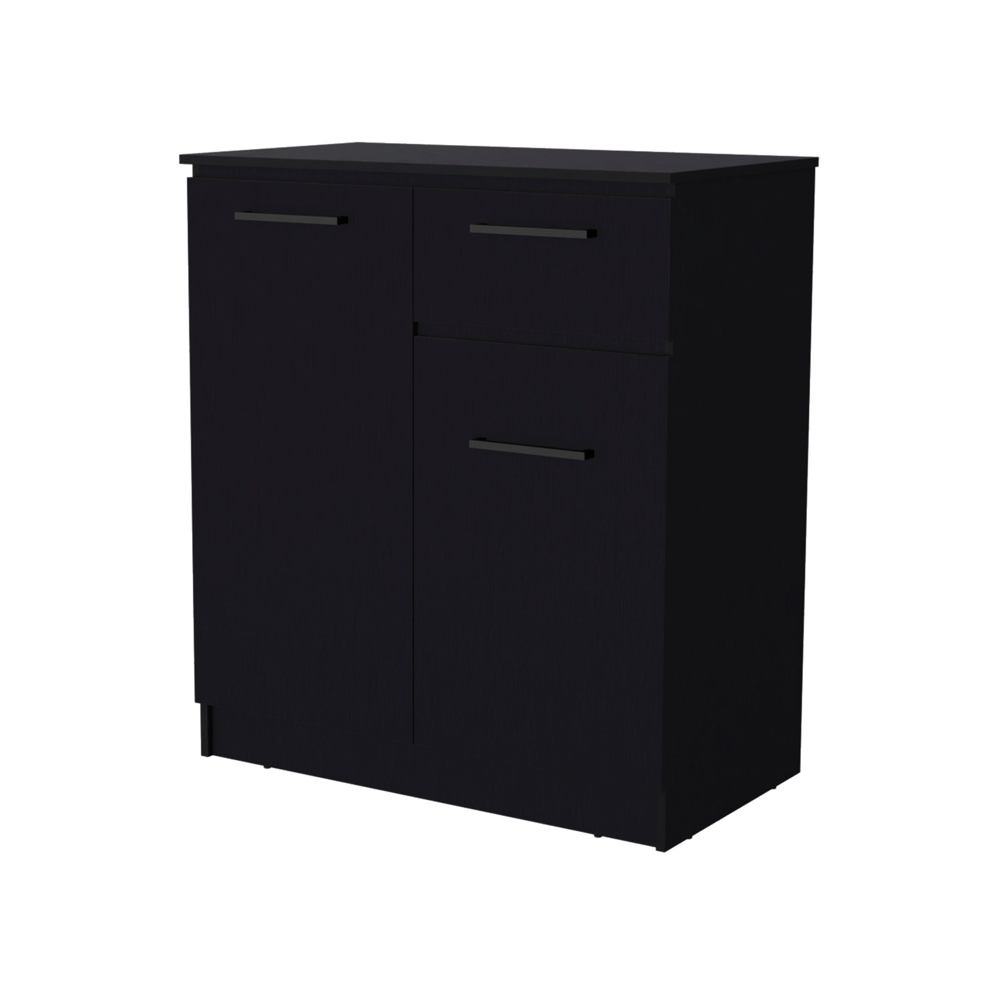 36" Black Drawer Combo Dresser