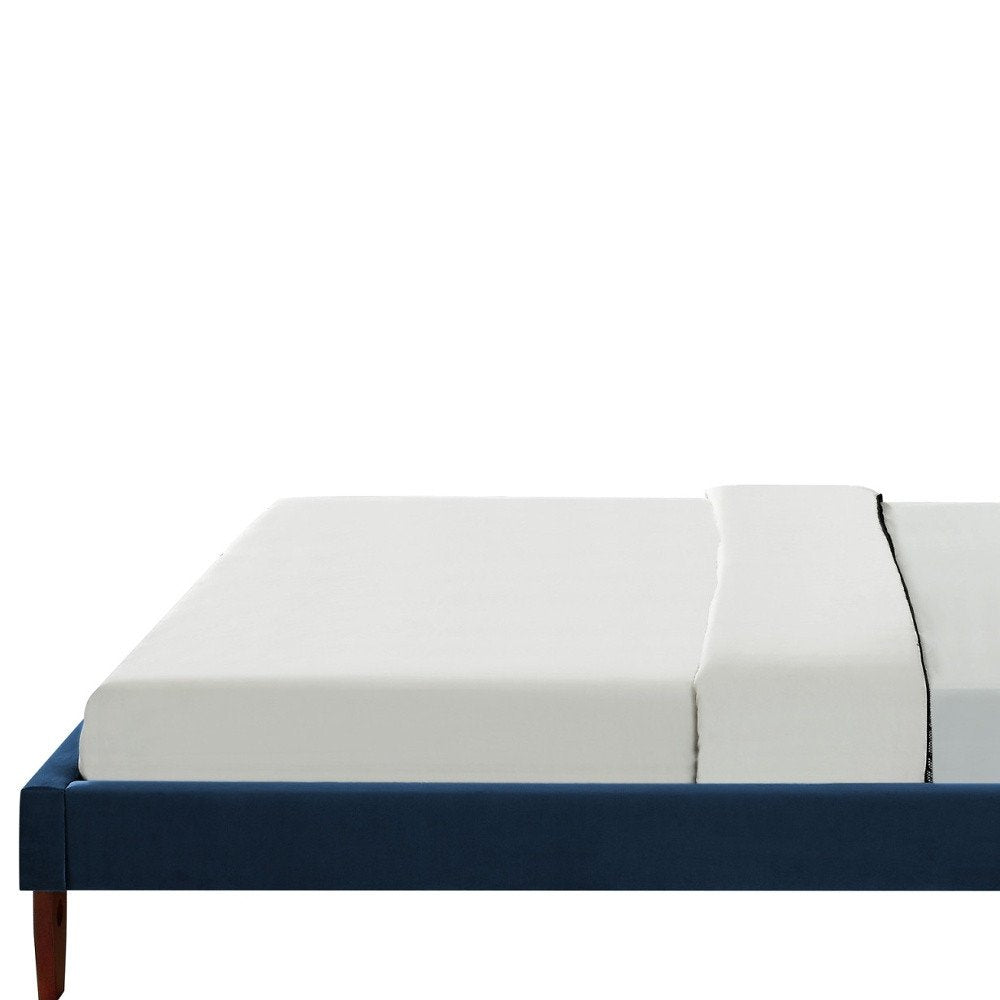 Gray Solid Wood King Tufted Upholstered Velvet Bed