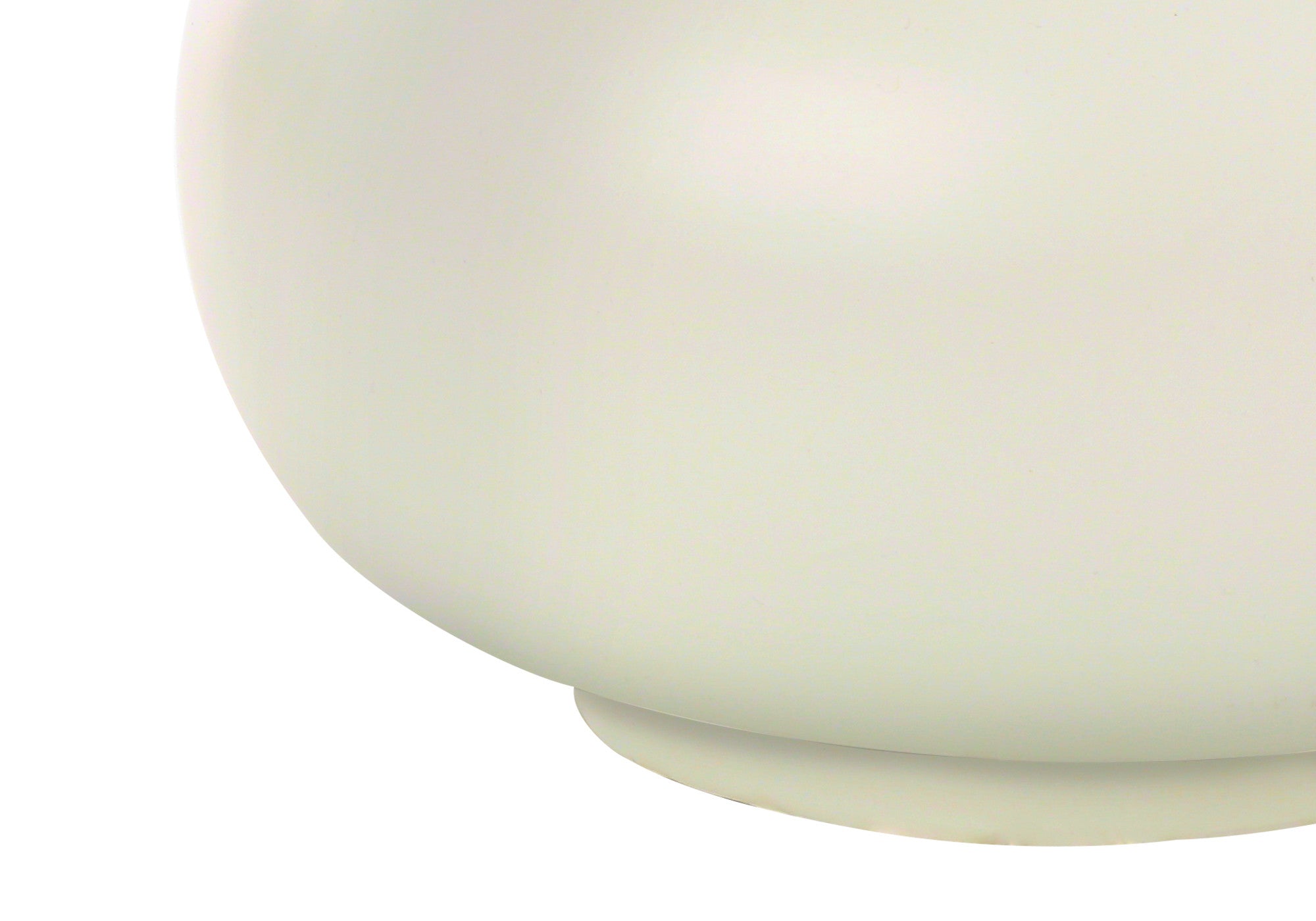 25" Cream Ceramic Gourd Table Lamp With Cream Drum Shade