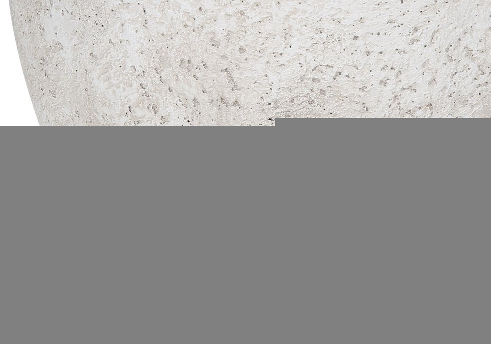 20" Cream Concrete Urn Table Lamp With Cream Empire Shade