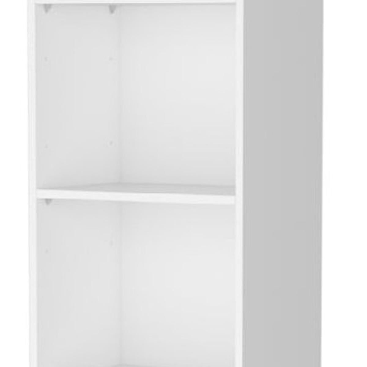 71" White Wood Five Tier Bookcase