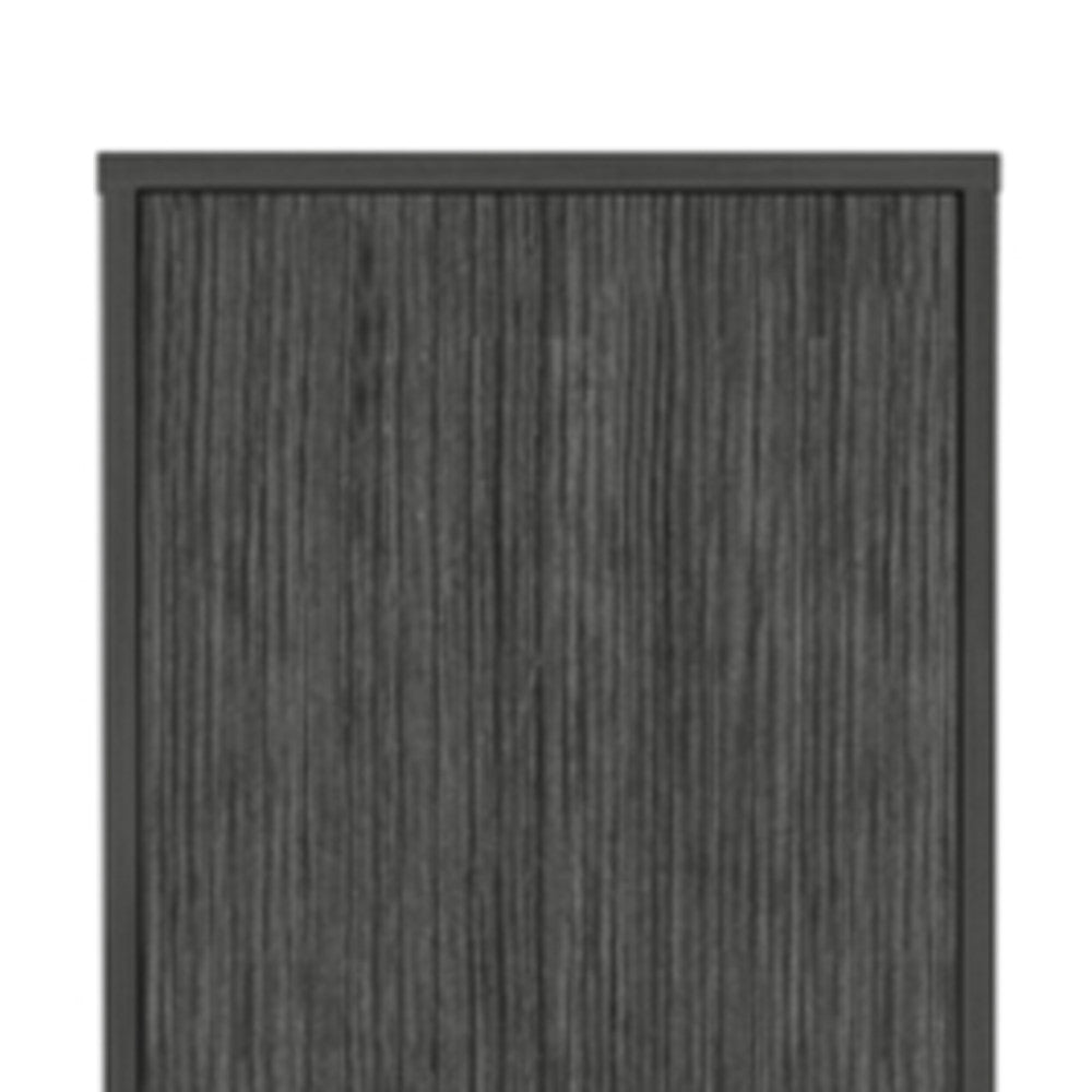 71" Gray Wood Pantry Or Storage Closet
