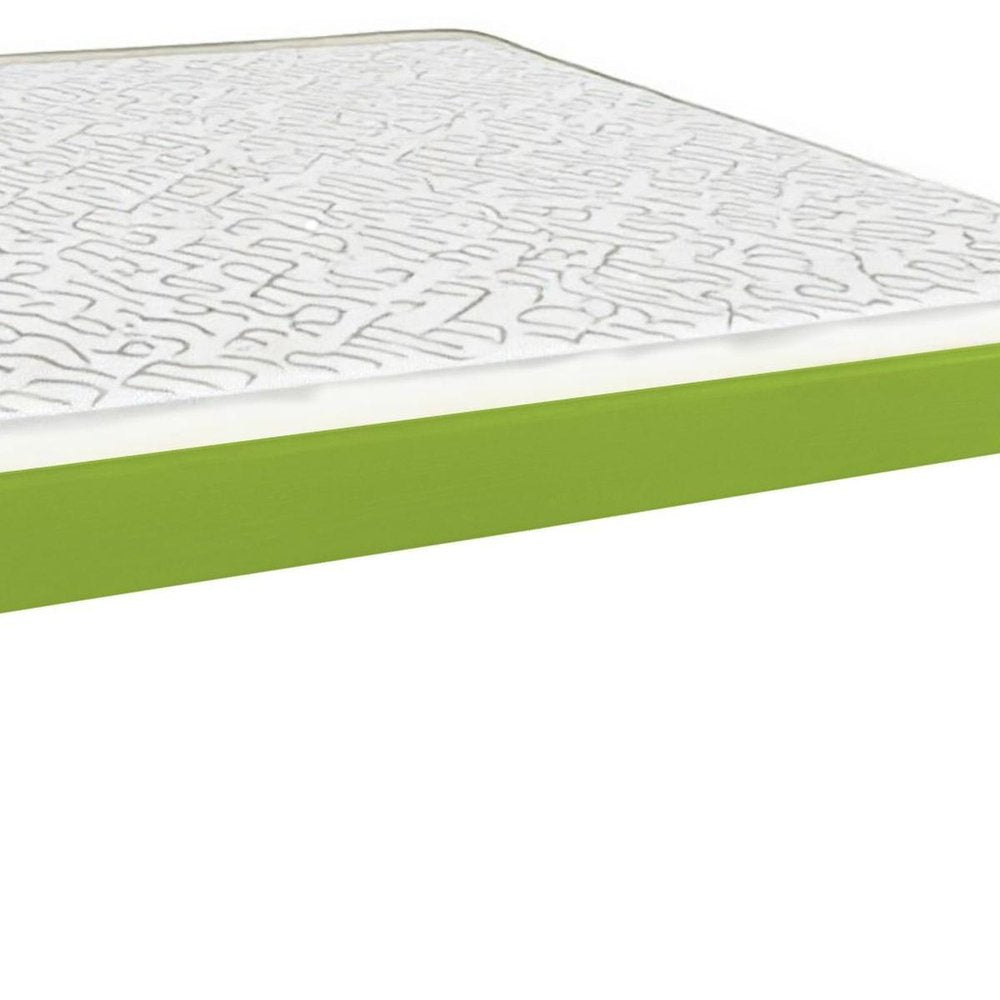 Lime Green Solid Wood Twin Bed Frame