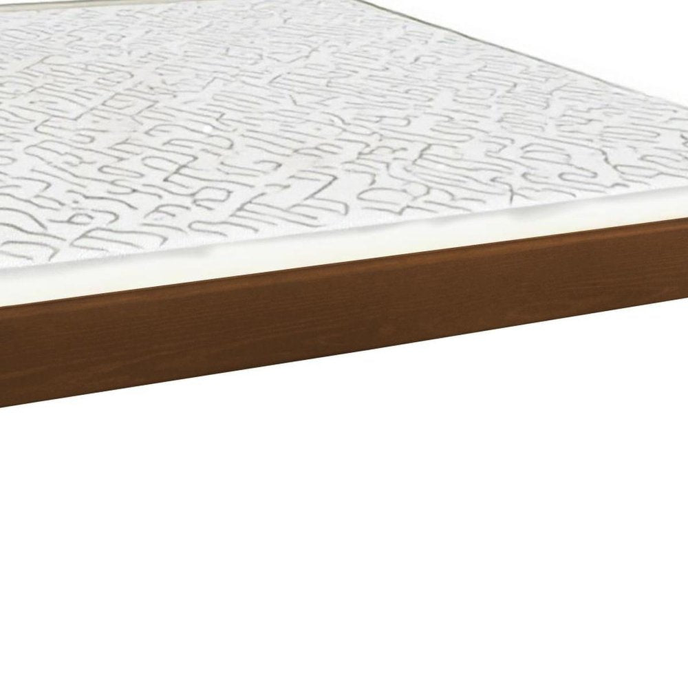 Brown Solid Wood Full Bed Frame