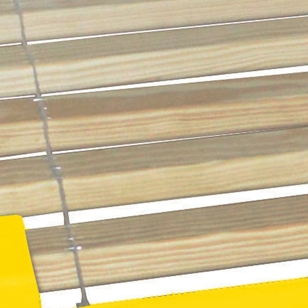 Canary Yellow Solid Wood Queen Bed Frame