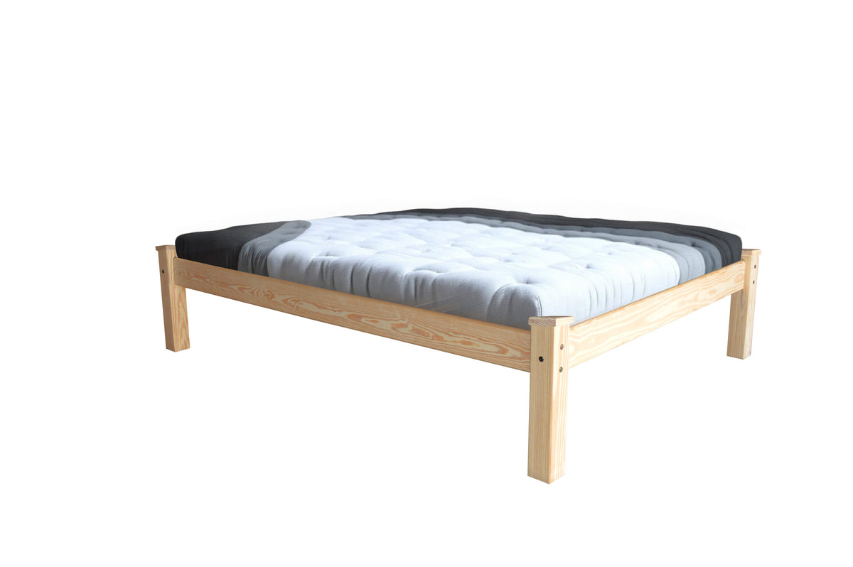 Natural Solid Wood Queen Bed Frame