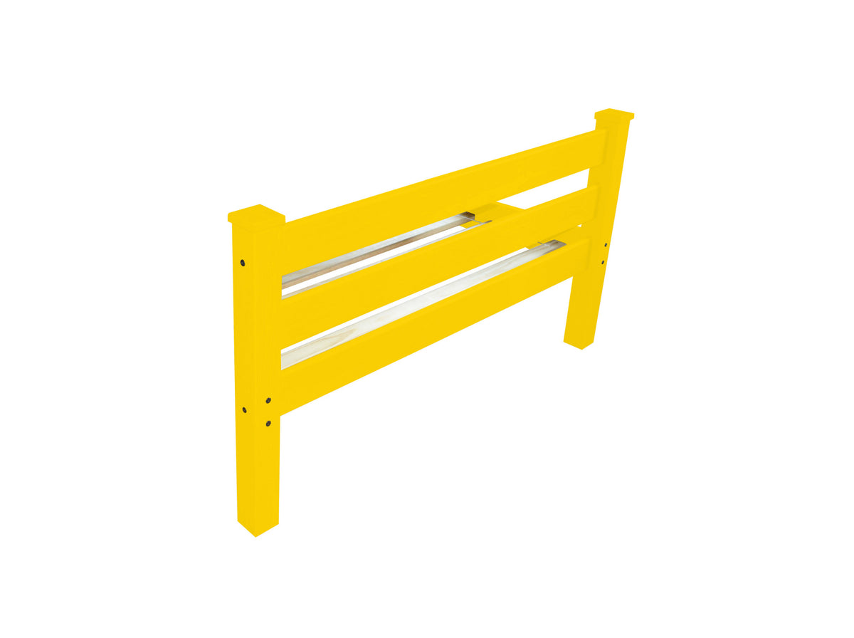 Canary Yellow Solid Wood Twin Bed Frame