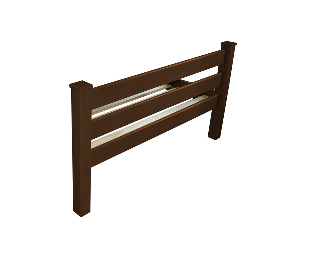 Brown Solid Wood Full Bed Frame