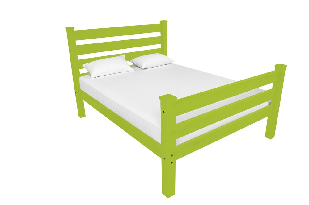 Lime Green Solid Wood Twin Bed Frame