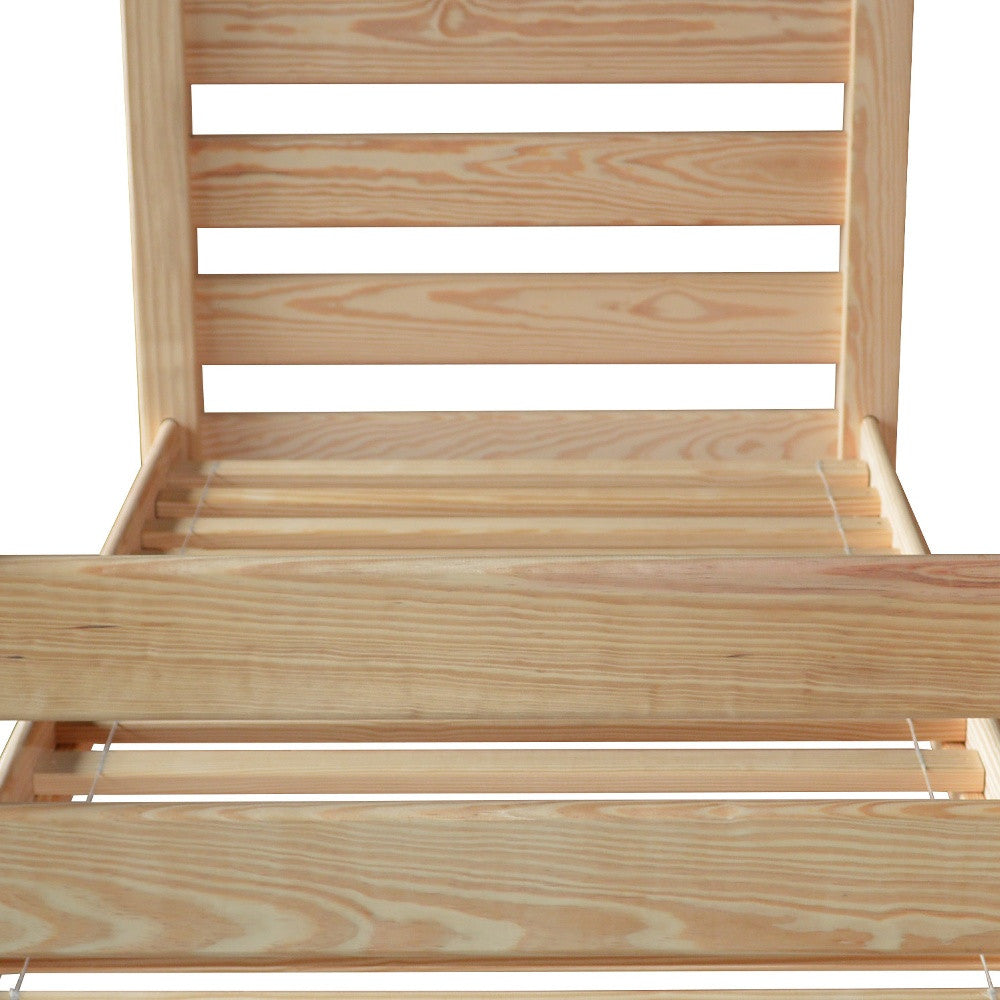 Natural Solid Wood Twin Bed Frame